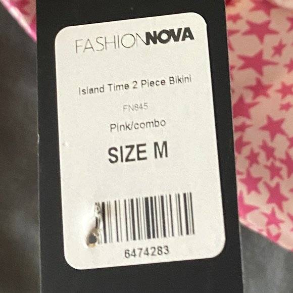 Fashion Nova Tieup Patterned Bikini - Picture 5 of 5